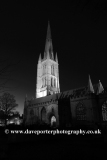 St Wulfram church at night, Grantham