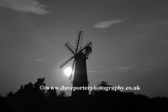 Sunset over Sibsey Trader Windmill