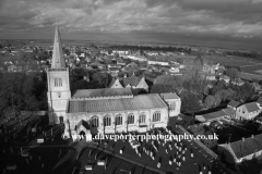 Ariel view of the Priory Church, Deeping St James
