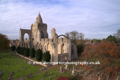 Ariel view of Crowland Abbey; Crowland town