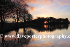 Winter Sunset, river Witham, Boston