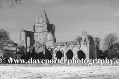 Winter snow; Crowland Abbey; Crowland
