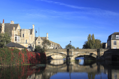 Stamford Meadows and bridge, Stamford