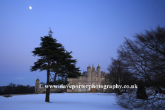 Winter Sunset, Burghley House