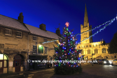 Christmas Lights, All Saints church, Stamford