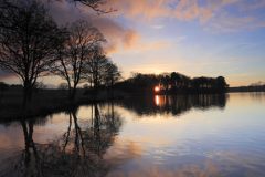Winter Sunset, river Witham, Lincoln