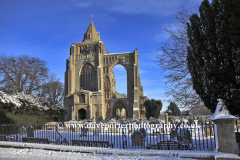 Winter view of Crowland Abbey, Crowland