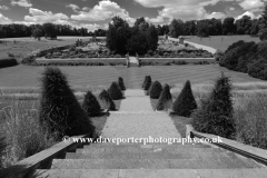View over Easton Walled Gardens, near Grantham