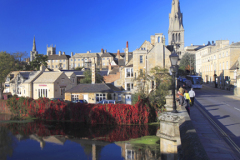 Autumn view over the Georgian town of Stamford