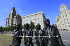 The Beatles statues, Pier Head, Liverpool