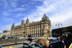 Tourist on the Hop on Hop off Bus, Liverpool