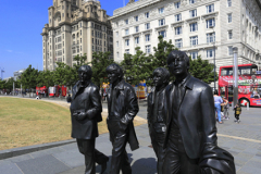 The Beatles statues, Pier Head, Liverpool