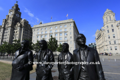 The Beatles statues, Pier Head, Liverpool