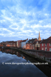The River Wensum quayside and Norwich Cathedral