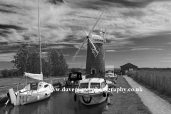 Summer view over Horsey Windmill, Horsey Mere