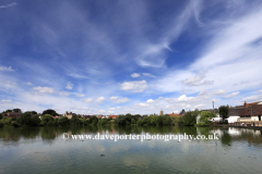 View of the Mere, market town of Diss