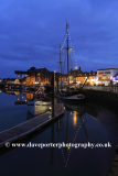 Dusk, Boats in Wells-next-the-Sea harbour