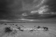 Storm clouds over the beach at Wells-next-the-Sea
