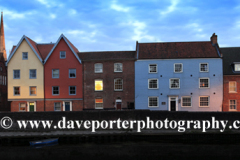 The River Wensum quayside and Norwich Cathedral
