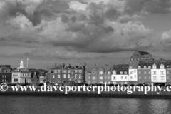King's Lynn waterfront reflected in the river Ouse