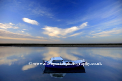 Dusk, Fishing Boat in Blakeney village Harbour