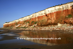 The beach and Brownstone Cliffs, Hunstanton