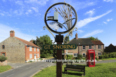 Village green sign, Great Snoring