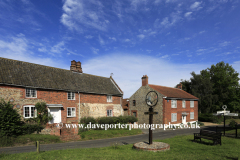 Village green sign, Great Snoring village