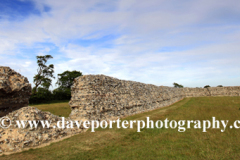 View over Burgh castle near Great Yarmouth
