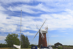 Summer view over Horsey Windmill, Horsey Mere
