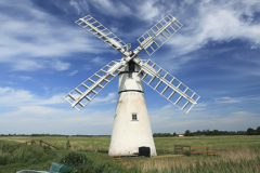 Thurne windmill, river Thurne, Norfolk Broads