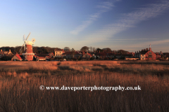 Sunset, Cley Windmill, Cley-next-the-Sea village