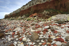 Brownstone and Chalk Cliffs; Hunstanton