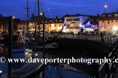 Dusk, Boats in Wells-next-the-Sea harbour