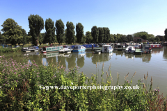 Boating marina on the river Nene, Northampton