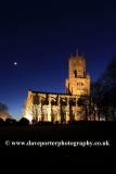 Nightime view of St Marys Church, Fotheringhay