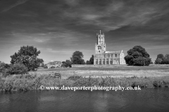 St Marys Church, river Nene, Fotheringhay village