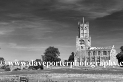 St Marys Church, river Nene, Fotheringhay village