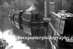 Narrowboats, Grand Union Canal, Braunston village