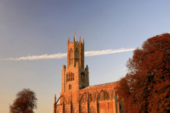 Sunset St Marys Church Fotheringhay Village