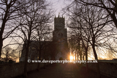 Sunset, St Marys church, Fotheringhay village