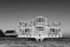 Winter Snow over Lyveden New Bield house