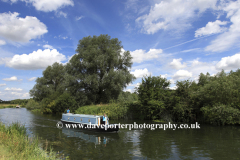 Narrowboat on the river Nene, Oundle