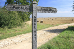 The Nene Way footpath near Fotheringhay village