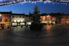 Christmas lights, Market Place, Kettering town