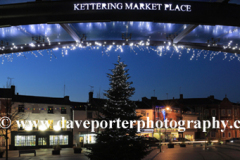 Christmas lights, Market Place, Kettering town