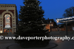 Christmas lights, Corn Exchange, Kettering town