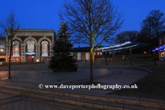 Christmas lights, Corn Exchange, Kettering town