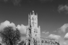 St Marys Church, river Nene, Fotheringhay