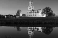 St Marys Church, river Nene, Fotheringhay